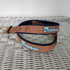 Brown and Blue Embroidered Belt
